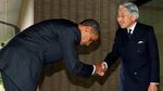 Foto: Bertemu Kaisar Jepang, Ini yang Dilakukan Trump