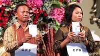 Gladi bersih dilakukan oleh peran mengganti dari berbagai kalangan termasuk Paspampres.