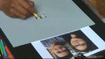 Jupri Abdullah Lukis Kahiyang-Bobby dalam Ukuran Mini