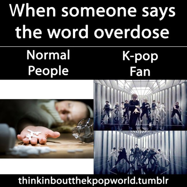 Overdose bagi orang normal adalah kelebihan dosis karena keracunan obat. Tapi, menurut pandangan K-Popers overdose adalah salah satu hits lagu yang dibawakan oleh boyband EXO. Foto: Istimewa