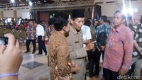 Basir turut menghadiri geladi bersih pernikahan Kahiyang dengan Bobby Nasution di Graha Saba Buana, Solo, Jateng. (Foto: Bayu Isnanto/detikcom)