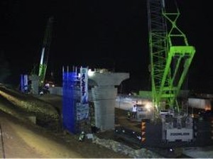 Steel Box Girder Perdana Sukses Dipasang di Tol Jakarta-Cikampek II