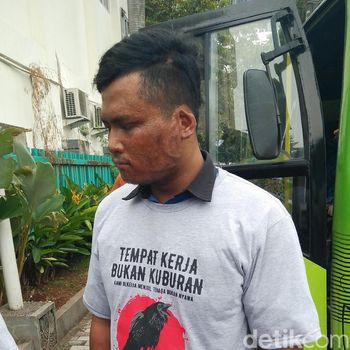 Salah satu korban kecelakaan kerja