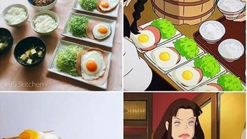 Satu set makanan dari anime Poppy Hill. Foto: Instagram