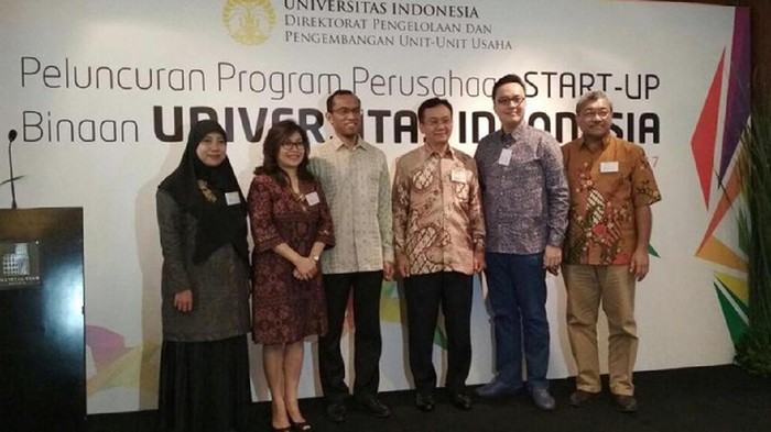 Peluncuran program Perusahaan Startup Binaan. Foto: UI Peluncuran program Perusahaan Startup Binaan. Foto: UI