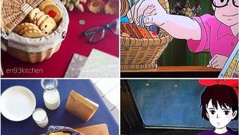 Roti-roti dari anime Kikis Delivery Service ini begitu menggoda. Foto: Instagram