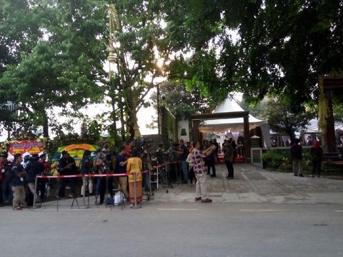 Begini Situasi Depan Graha Saba Buana Jelang Pernikahan Kahiyang