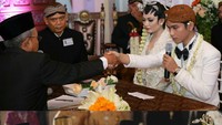 Wakil Presiden Jusuf Kalla (JK) dan Menko Perekonomian Darmin Nasution jadi saksi akad Kahiyang dan Bobby. Sementara Gibran dan Selvi saksi akadnya adalah Pak RT. Foto: dok detikcom/antara