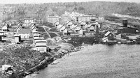 Kejayaan Depot Harbour berawal pada tahun 1800-an. Depot Harbour menjadi pusat distribusi hasil bumi seperti kayu, gandum, batu bara dan bijih besi, baik lewat kapal maupun kereta (West Parry Sound District Museums Dave Thomas Collection/BBC)
