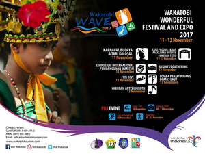 Wakatobi Wave 2017 Tampilkan Parade Budaya dan Tarian Kolosal