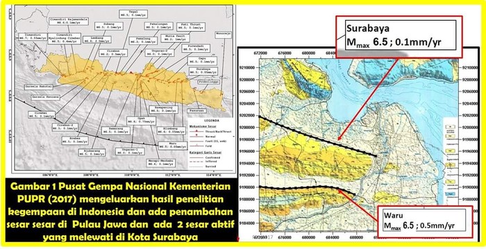 Pakar Gempa Ada Patahan Lewati Surabaya Pemkot Harus