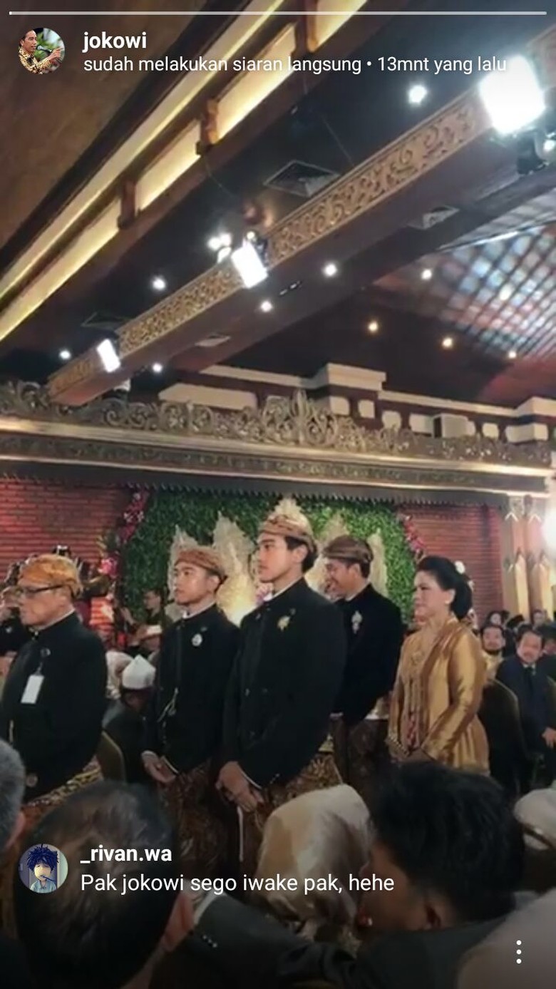 Akad Nikah Kahiyang Disiarkan Di Instagram Jokowi