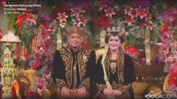 Raut wajah bahagia terpancar dari wajah Kahiyang dan Bobby.