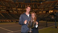 Kim Sears bukan sosok yang asing dengan tenis. Dia putri mantan petenis yang kemudian menjadi pelatih, Nigel Sears. (Clive Brunskill/Getty Images)