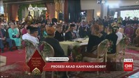Begitu juga dengan Bobby. Dia diantar menggunakan kereta kencana dari Hotel Alilla menuju Graha Saba. Dok CNN