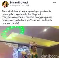 Kebaya Pengantin 'Seksi' dari Sukabumi Viral di Medsos