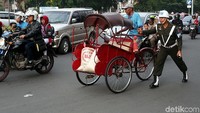 Polisi Militer juga dikerahkan untuk membantu mengatur lalu lintas.