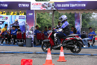 New Fino Tubeless & Ban Lebar digunakan di final nasional Yamaha Goes to School Safety Riding Competition (Foto: dok Yamaha Indonesia)
