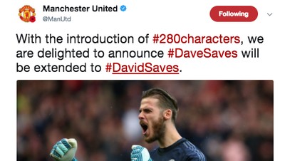 Merayakan 280 Karakter Twitter ala Klub Sepakbola