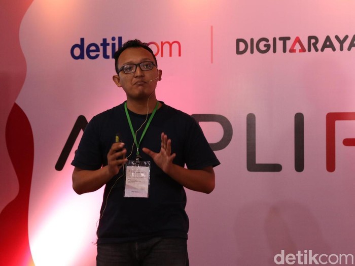 Reanes Putra Tito M., founder startup Sampah Muda. Foto: Josina/detikINET Reanes Putra Tito M., founder startup Sampah Muda. Foto: Josina/detikINET