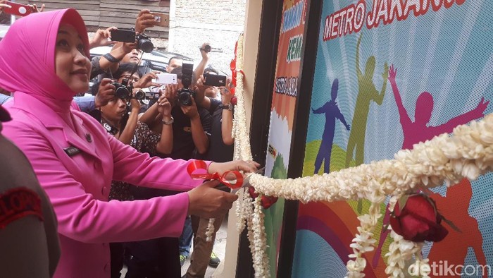 Istri Kapolda Resmikan Taman Baca Kemala Bhayangkari di Johar Baru