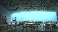 Bangunan Under dirancang bisa menampung 100 tamu. Selain restoran, Under juga diperuntukkan sebagai pusat penelitan kelautan. Foto: Snohetta