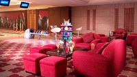 Tujuh area makan elite pun tersedia bagi para tamu yang menginap di sana. Malah salah satunya menyimpan arena bowling untuk tamunya (Ritz Carlton Riyadh)