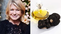 Martha Stewart mengaku cinta makanan. Saya selalu coba makanan baru, tapi saya tidak suka minyak truffle. Mengerikan karena dibuat dari bahan kimia, bukan truffle murni, ujar Martha. Foto: People