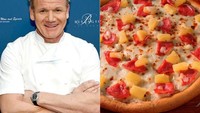 Sementara Gordon Ramsay jelas tak suka pizza nanas. Anda tidak menaruh nanas di atas pizza, ujarnya dalam acara The Nightly Show. Foto: People