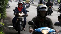 Pemotor melawan arus ini sudah sering terjadi di jalan tersebut.