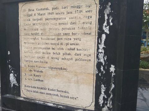 Pesan terakhir Kadet Soewoko sebelum meninggal