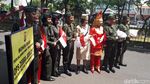 Tanamkan Jiwa Nasionalisme, Polisi Pakai Kostum Pejuang Kemerdekaan