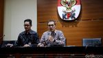 Ekspresi Pimpinan KPK Saat Umumkan Novanto Tersangka Lagi