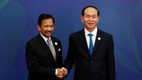 Sultan Brunei Darusallam, Hassanal Bolkiah disambut oleh Presiden Vietnam, Tran Dai Quang