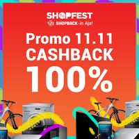 Promo 11.11, Cashback100% dan Gratis Asisten Belanja Jaman Now
