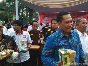Komjen Buwas Pimpin Pemusnahan Barang Bukti Narkoba di Bandung