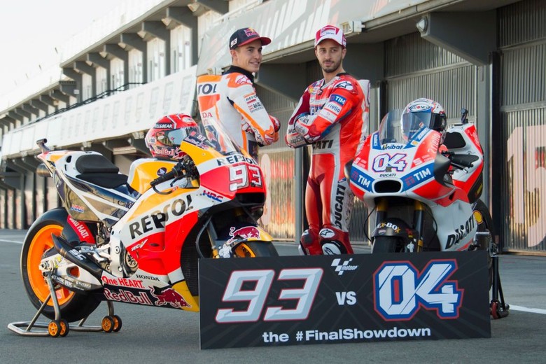 Marc Marquez, Andrea Dovizioso, Motogp Valencia 2017 (Foto: Mirco Lazzari gp/Getty Images) Marc Marquez, Andrea Dovizioso, Motogp Valencia 2017 (Foto: Mirco Lazzari gp/Getty Images)