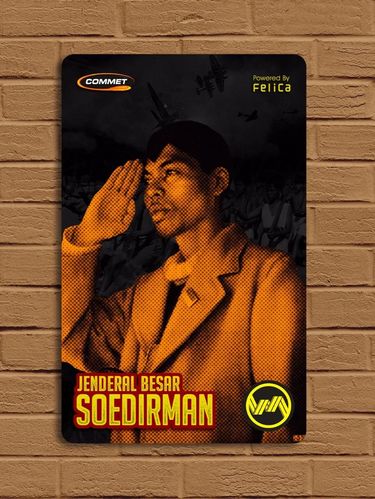 Contoh KMT edisi pahlawan yang disediakan PT KCI