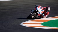 Motor Dovi menggunakan frame aluminium alloy evo twin-spar. Motor itu dilengkapi suspensi depan Ohlins inverted 48 mm, dan suspensi belakang Ohlins, adjustable for preload, new factory evolution damping system. Foto: Mirco Lazzari gp/Getty Images