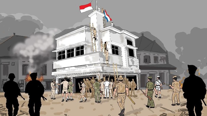 Ilustrasi Perang Surabaya 10 November 1945