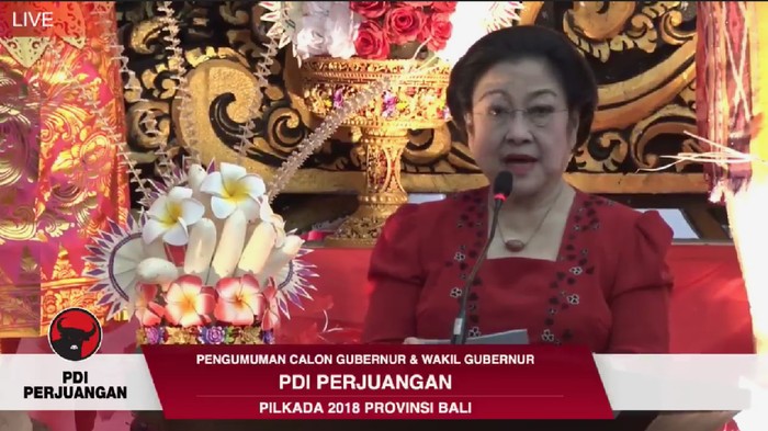 Megawati Umumkan Cagub Bali, Kantor PDIP Disulap Ala Pulau Dewata