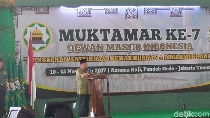 Hadiri Muktamar VII DMI, JK Ingin Masjid Makmurkan Masyarakat