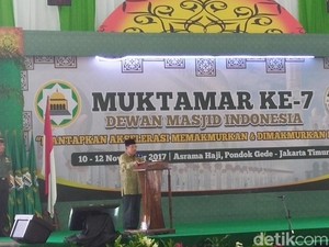 Hadiri Muktamar VII DMI, JK Ingin Masjid Makmurkan Masyarakat