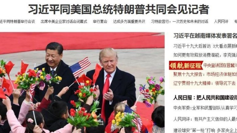Pemberitaan Kunjungan Trump oleh Media China Dibanding Media Barat Pemberitaan Kunjungan Trump oleh Media China Dibanding Media Barat