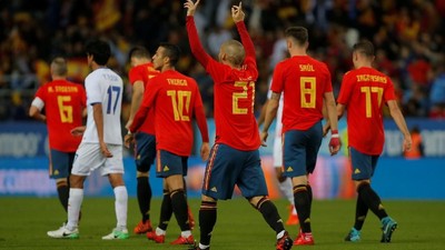 Pesta Gol Spanyol ke Gawang Kosta Rika