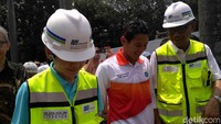 Sandiaga berada di area GBK sekitar 1 jam (Foto: Denita Matondang/detikcom)