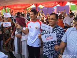 Sandiaga Hadiri Festival Jakarta Berbakat di Kampung Kebun Bayam