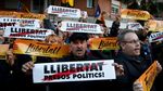 Potret Warga Catalonia Penuhi Jalan, Demo Minta Pemimpin Dibebaskan