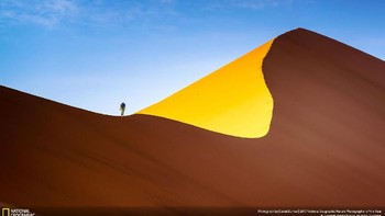 ‘Tintin and The Dunes’ karya fotografer Daniel Burton kategori Landscape. Foto: National Geographic