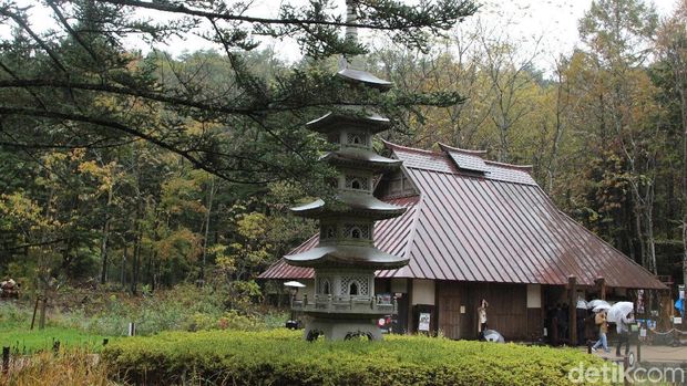 Suasana di Ninja Village yang asri (Rangga/detikTravel)